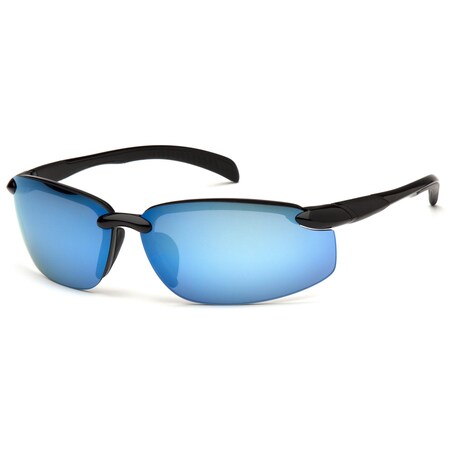 Pyramex Venture Gear - Waverton - Black Frame/Ice Blue Mirror Lens VGSB1165DB